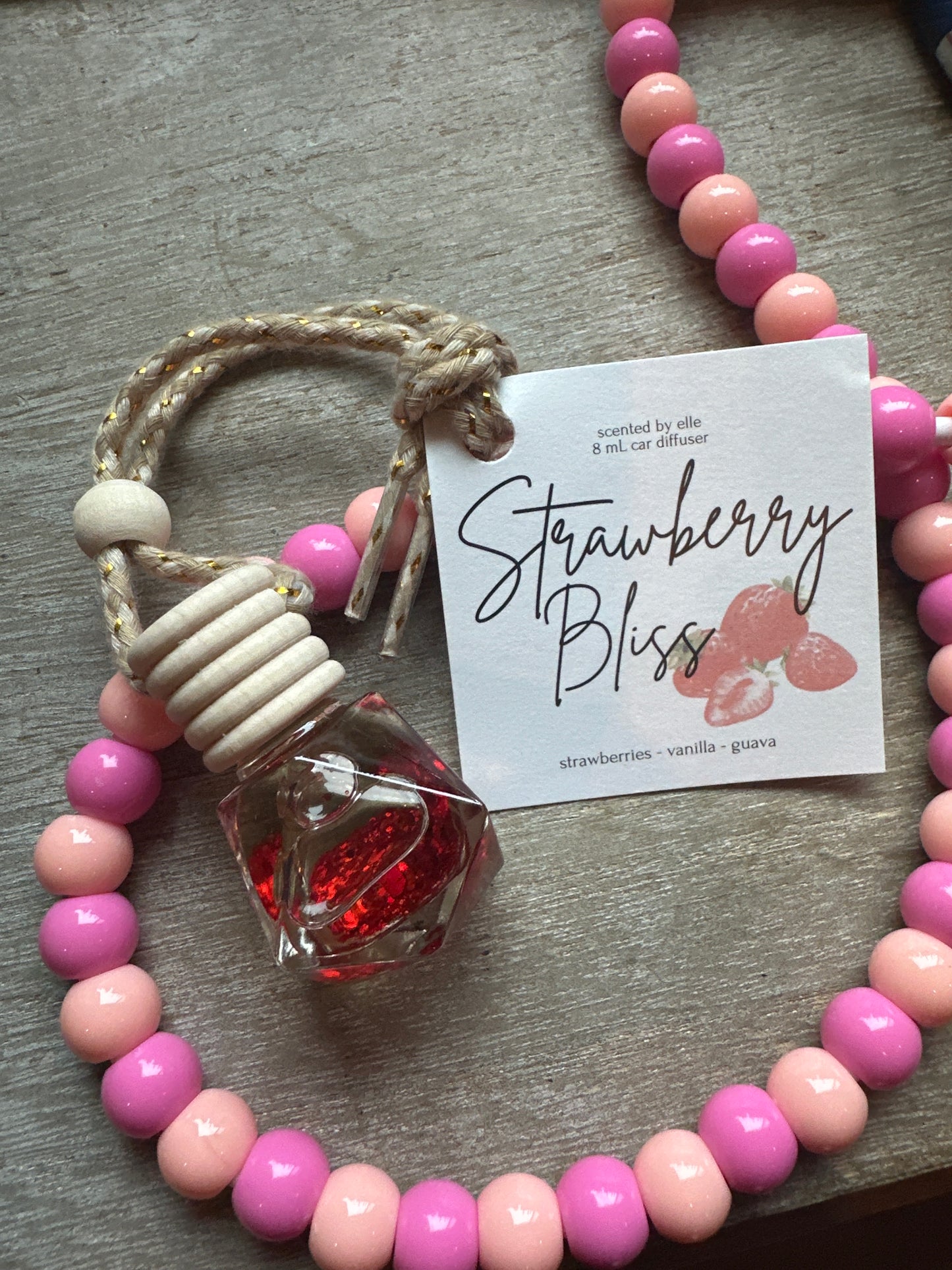 Car diffuser- strawberry bliss