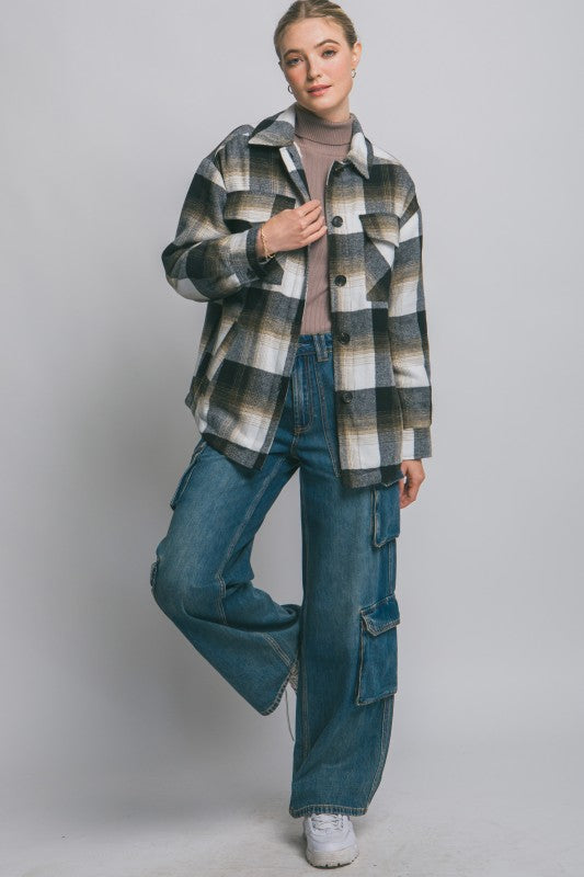 Grace sherpa lined jacket