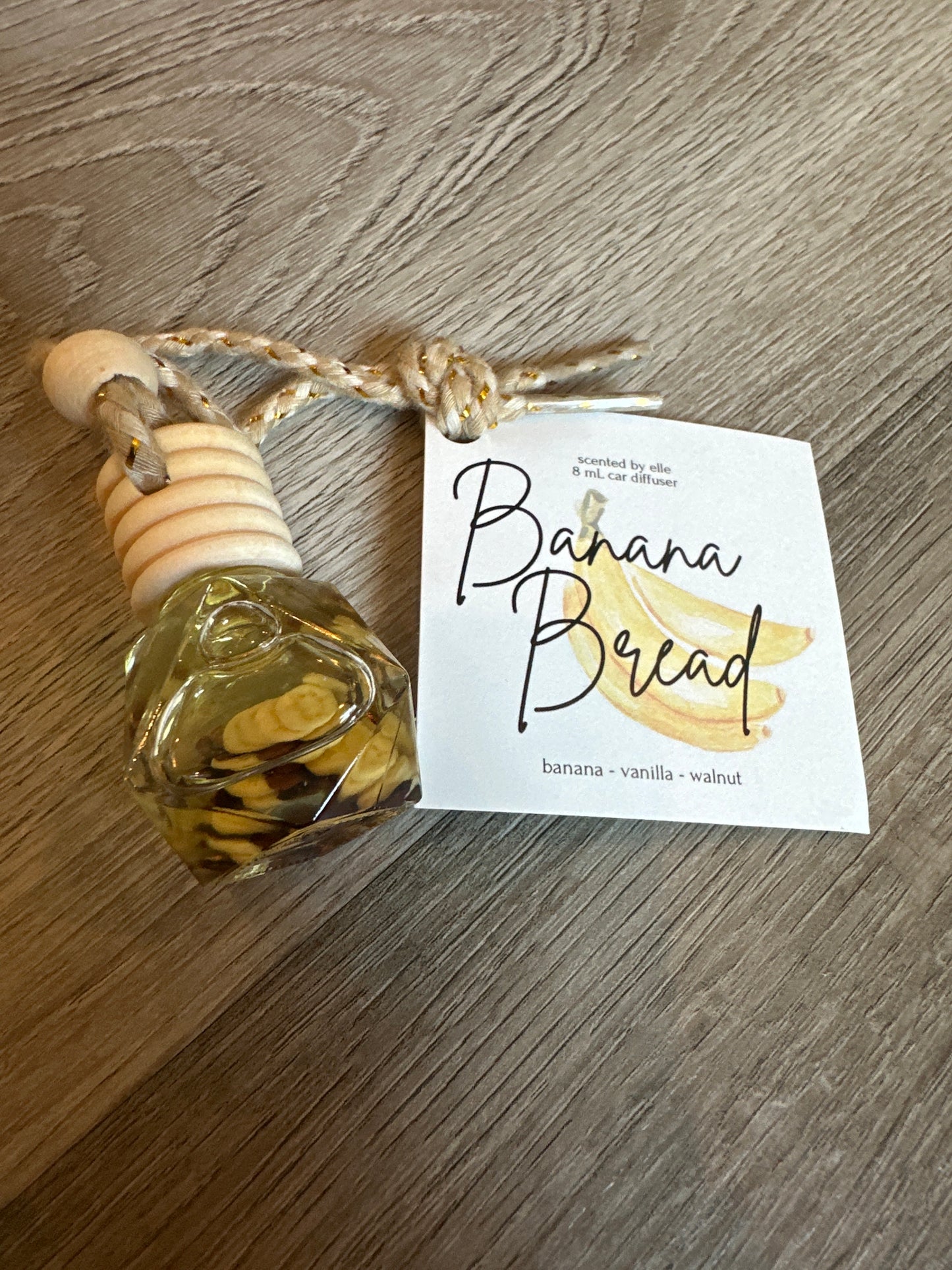 Car diffuser- Banana Bread