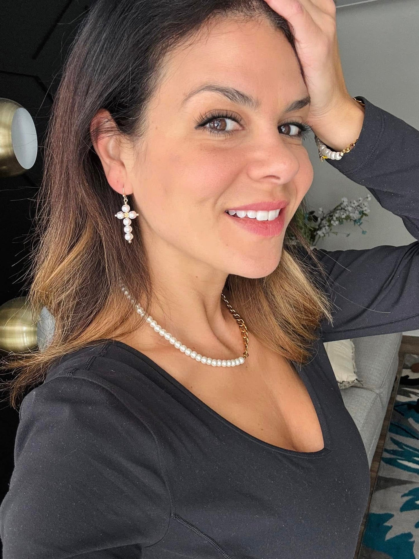 Like Jesus cross earrings