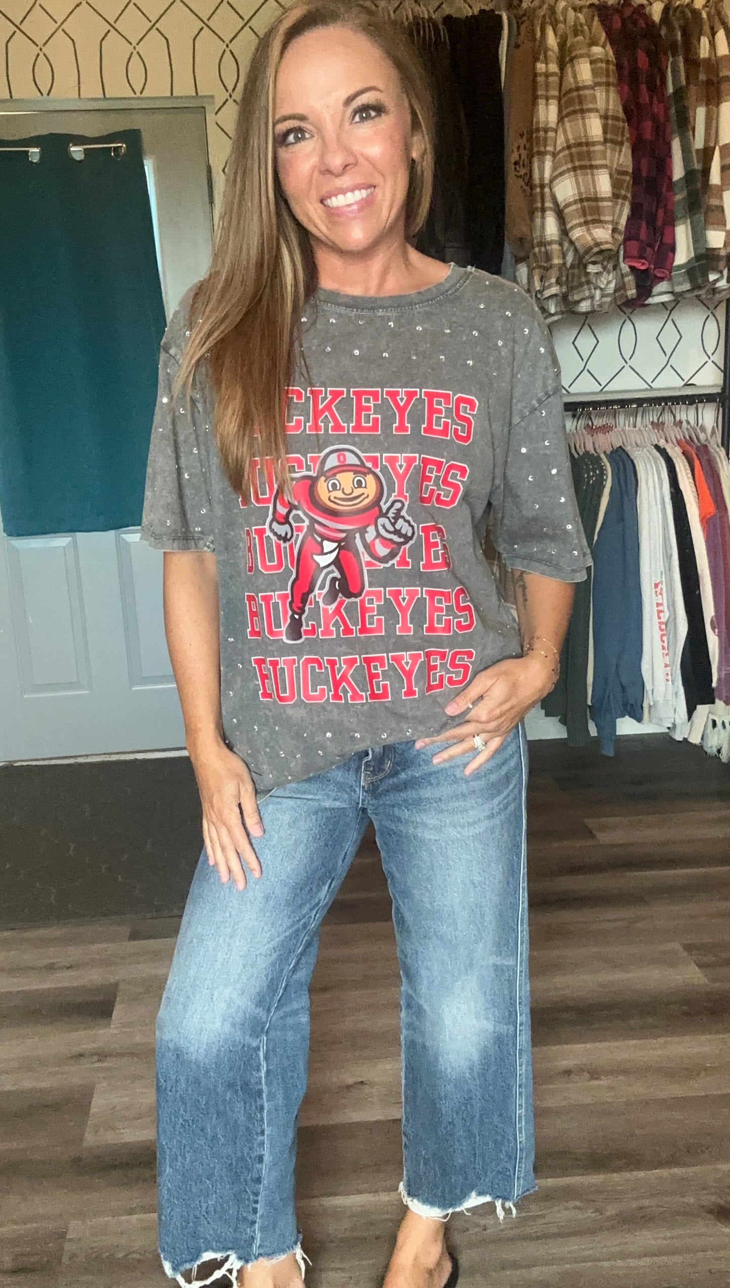 Buckeyes bling tee