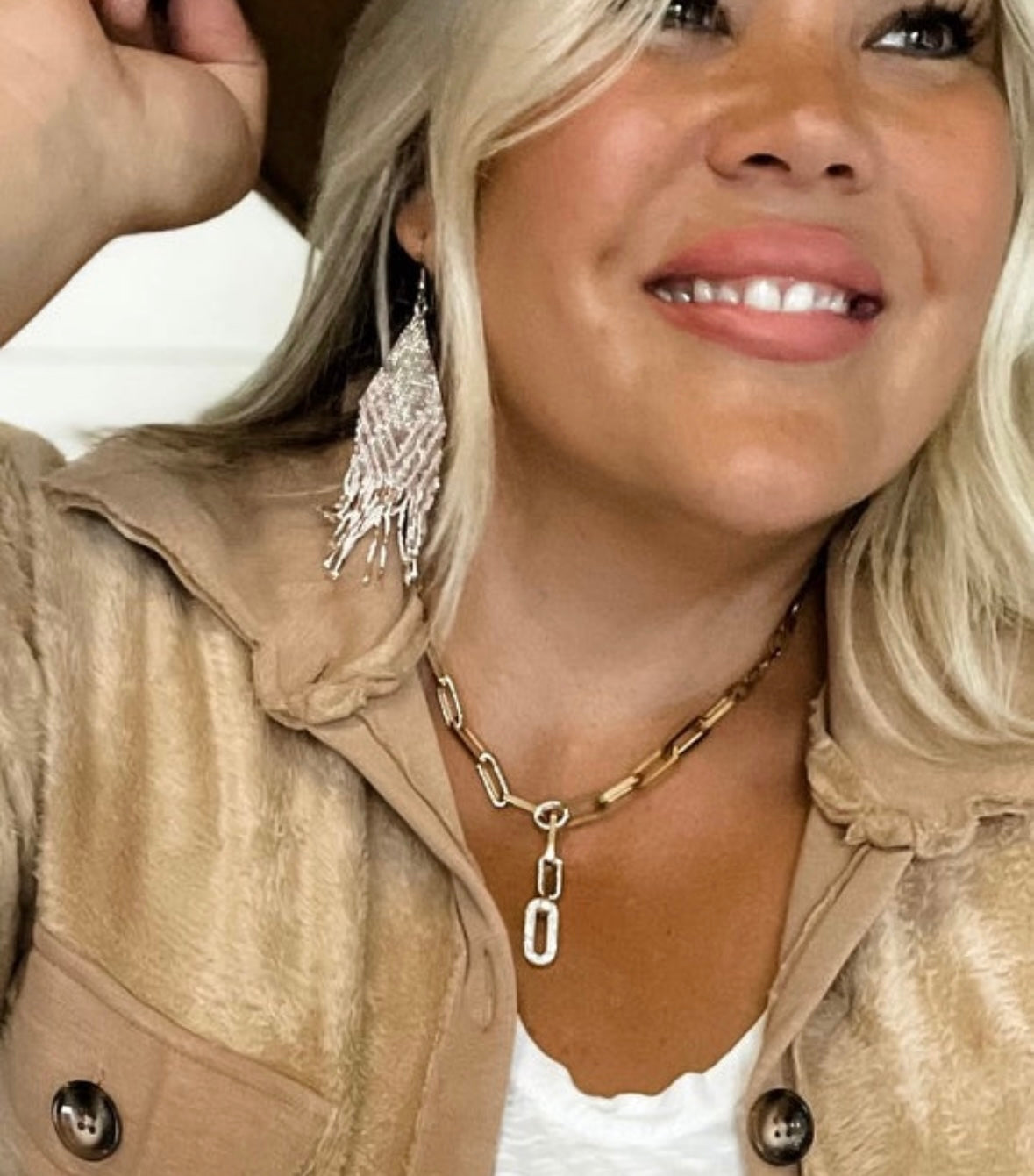 Paperclip Lariat necklace