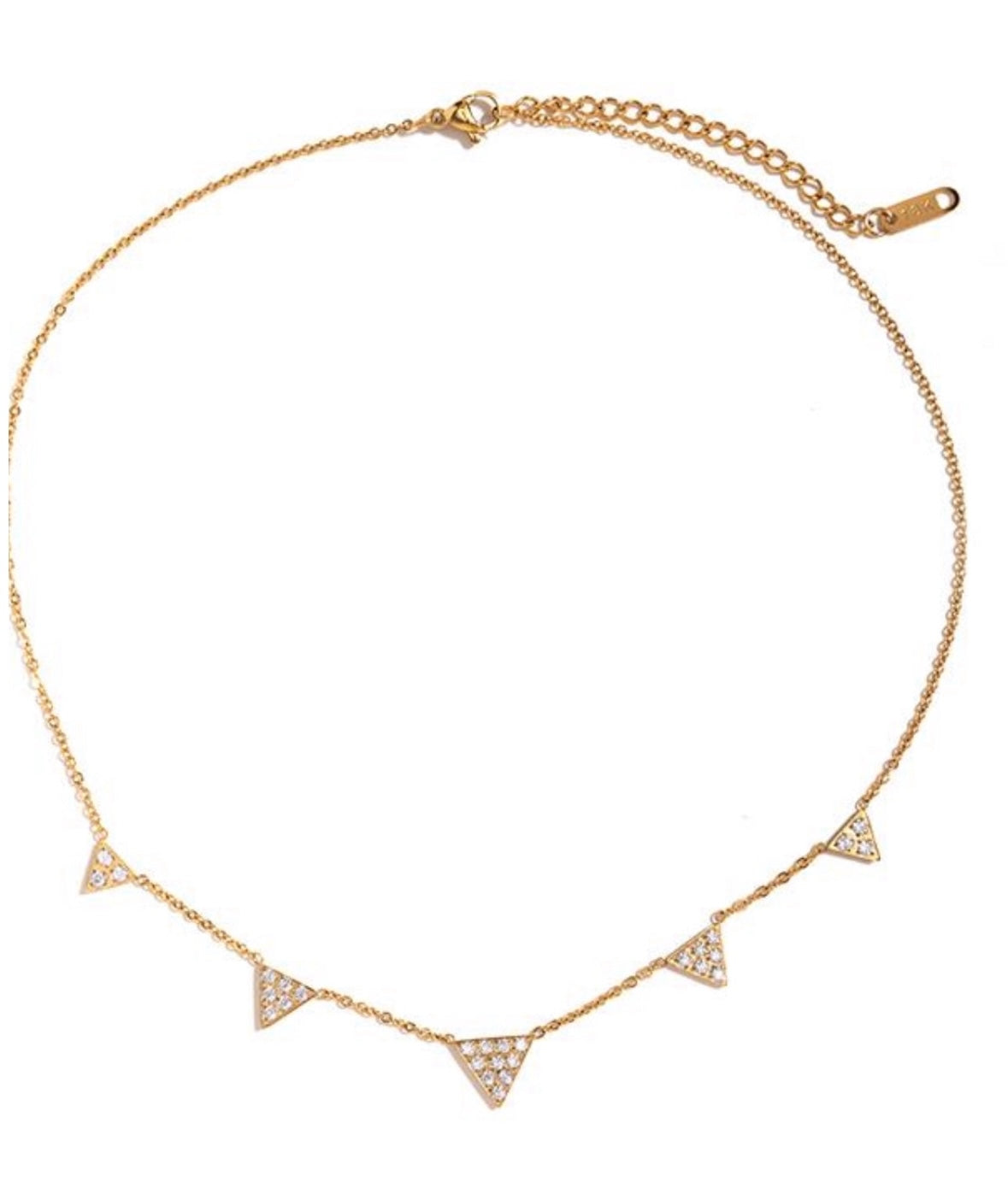 Diamond trio necklace