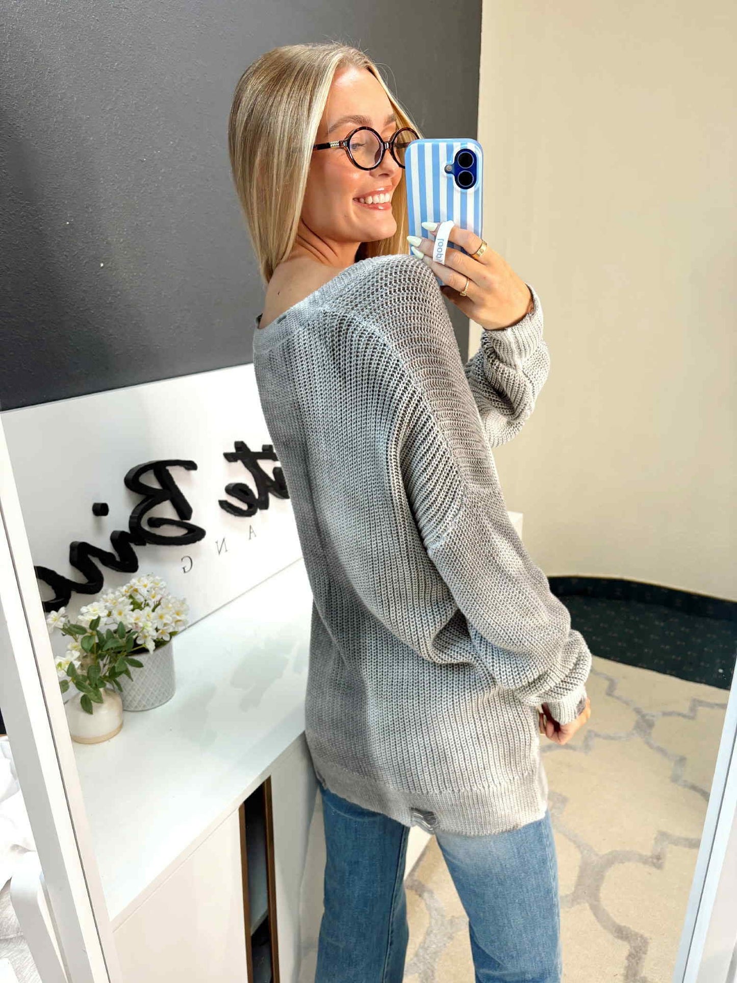 Ami distressed cardigan