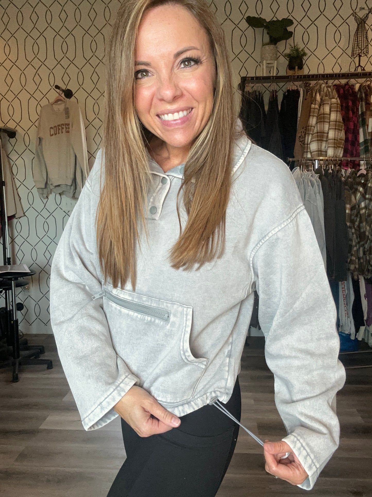 Melisa pullover- sleet
