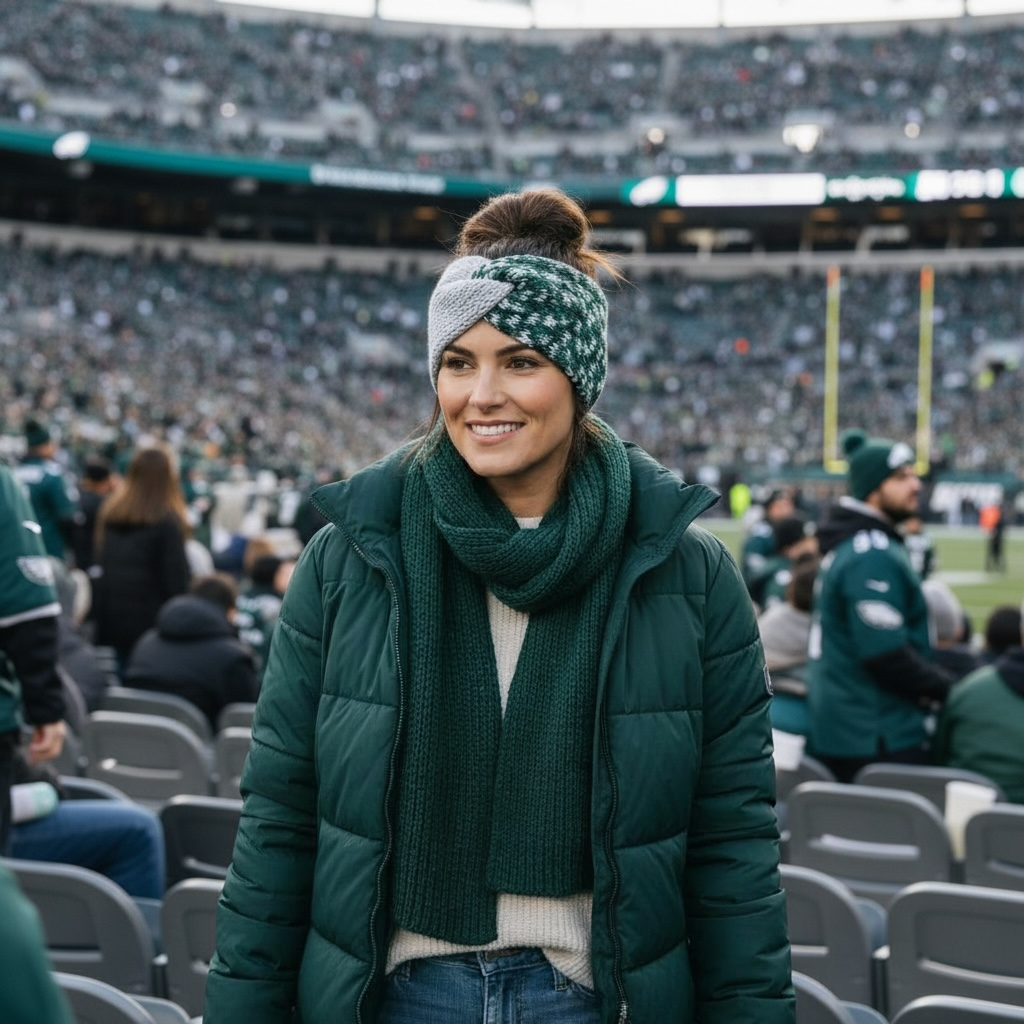 Philadelphia Team Spirit Knit Twist Headband | Game Day Knit