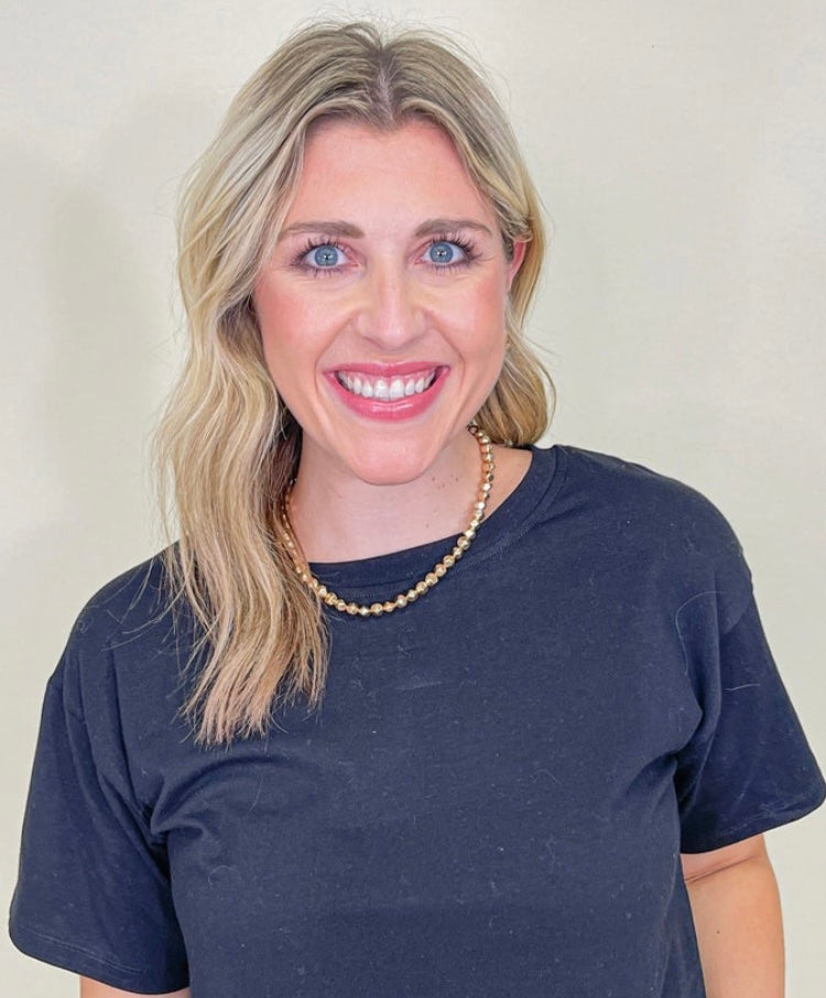 Keeping my cool gold necklace