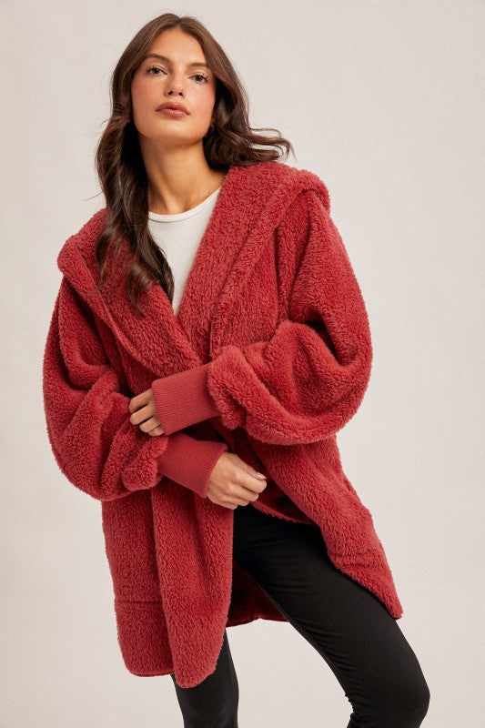 SO Soft Plush hooded jacket