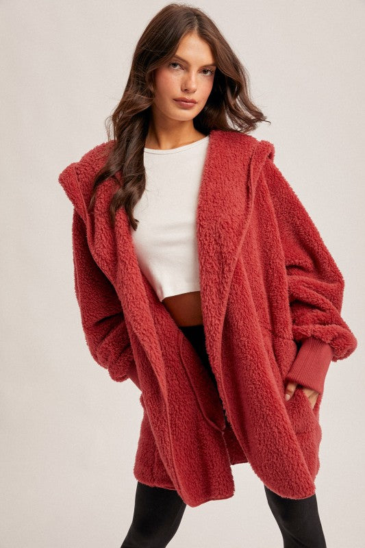 SO Soft Plush hooded jacket