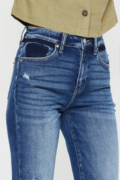 High Rise Slim Straight Jeans