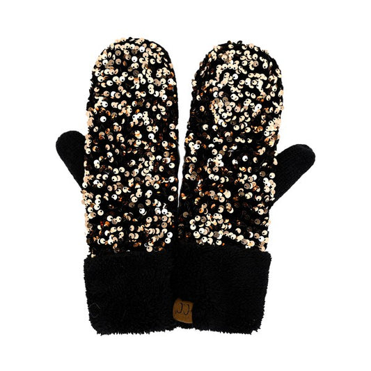 C.C Sequin Mittens