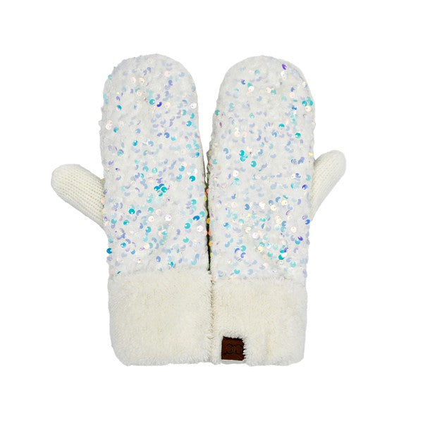 C.C Sequin Mittens