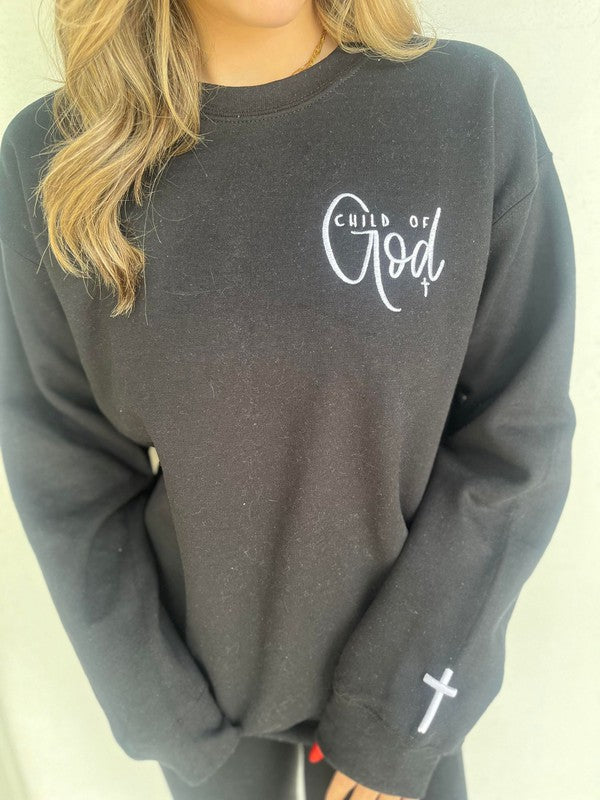 Child of God Embroidered Sweatshirt