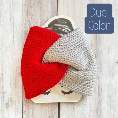 Scarlet Game Day Knit Headband, handmade in USA