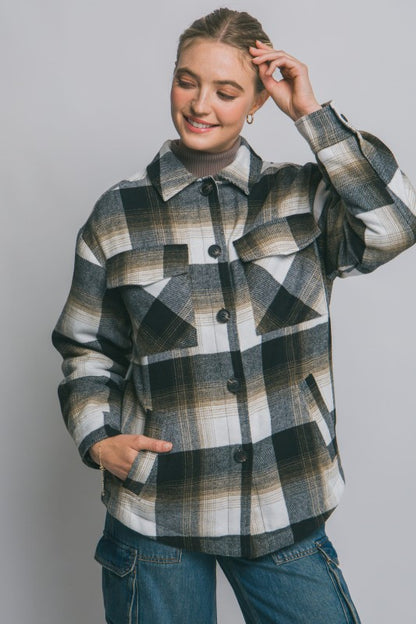 Grace sherpa lined jacket