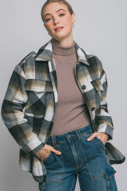 Grace sherpa lined jacket