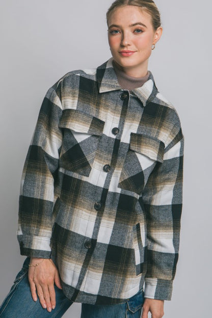 Grace sherpa lined jacket