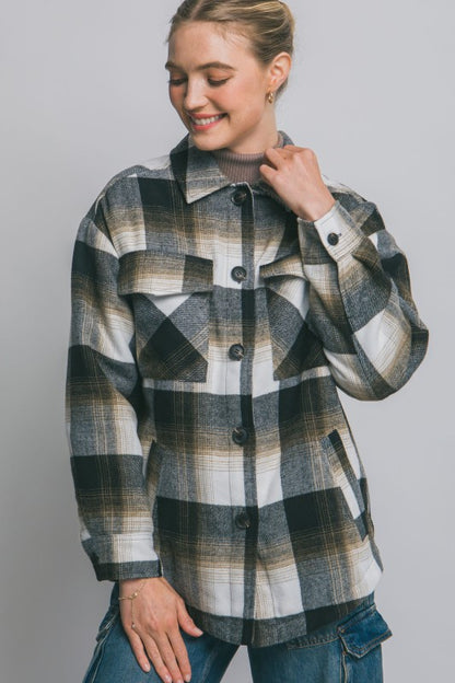 Grace sherpa lined jacket