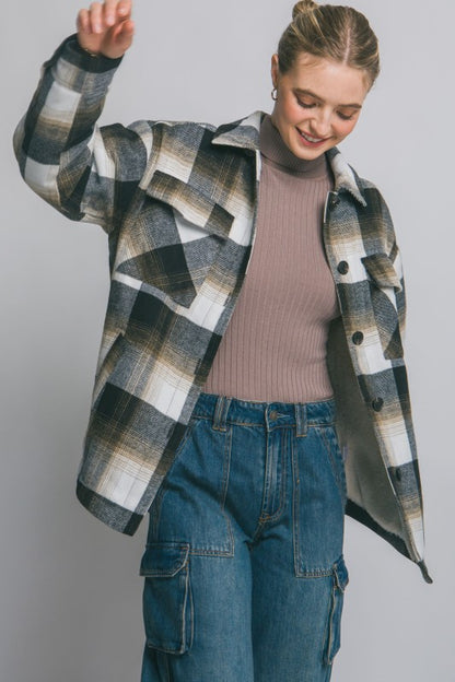 Grace sherpa lined jacket