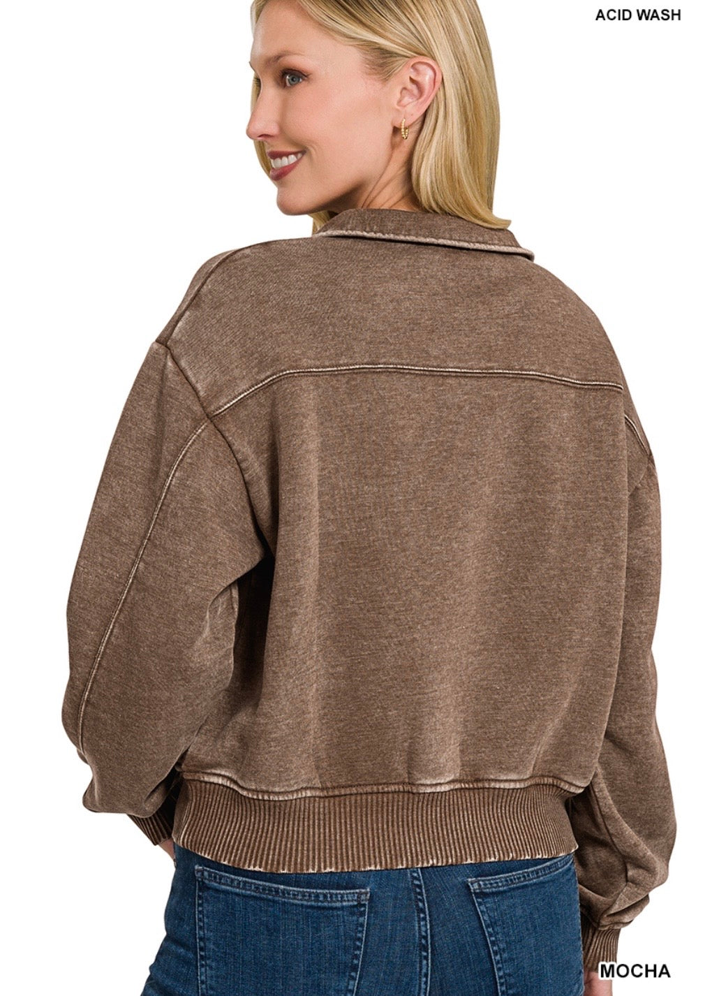 Olivia half zip pullover