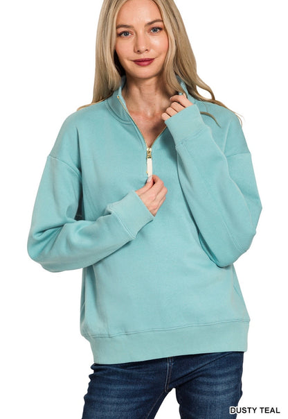 Maggie half zip sweatshirt
