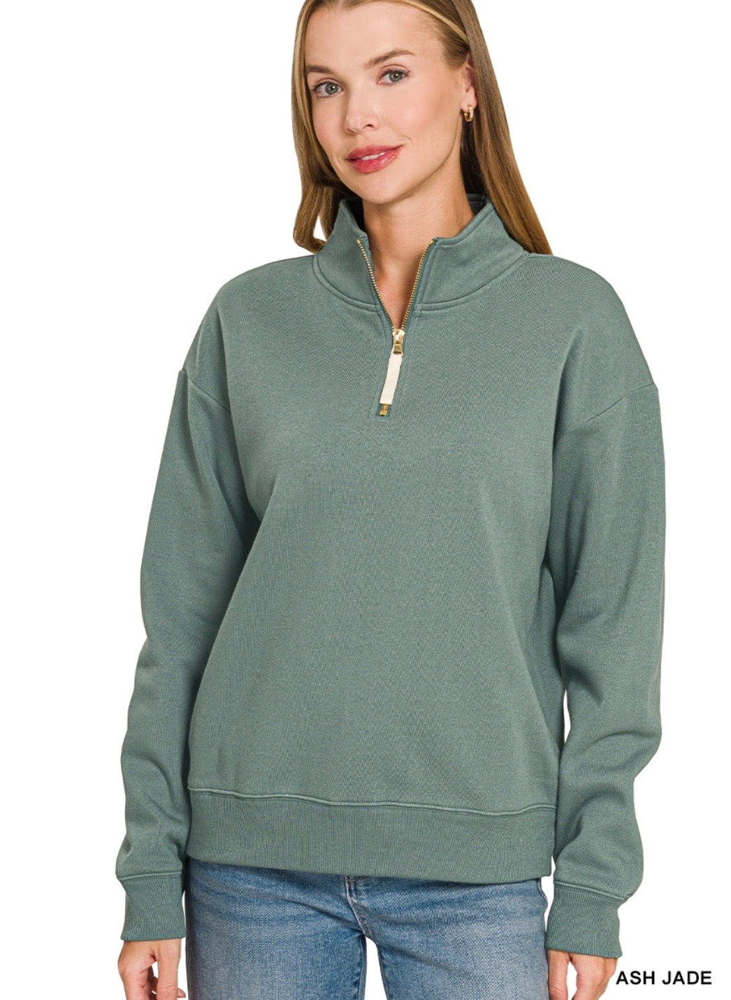 Maggie half zip sweatshirt