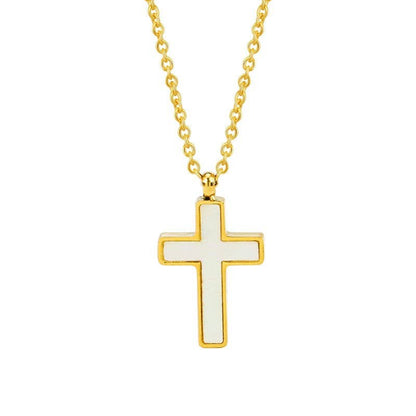 Emmalynn 18K STAINLESS STEEL TARNISH FREE CROSS NECKLACE