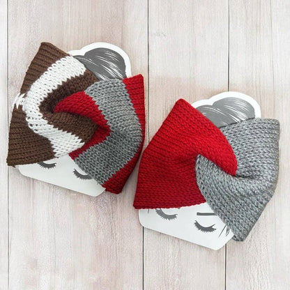 Scarlet Game Day Knit Headband, handmade in USA