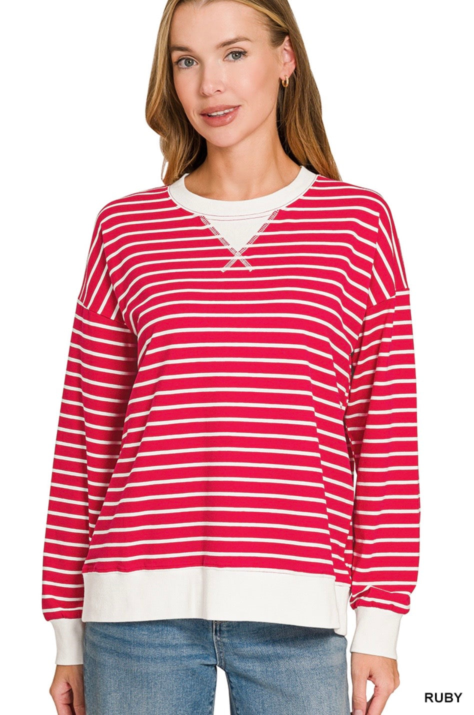 Ruby striped top