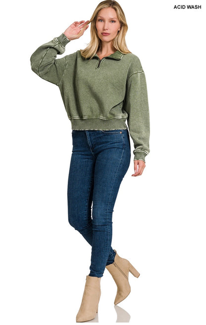 Olivia half zip pullover