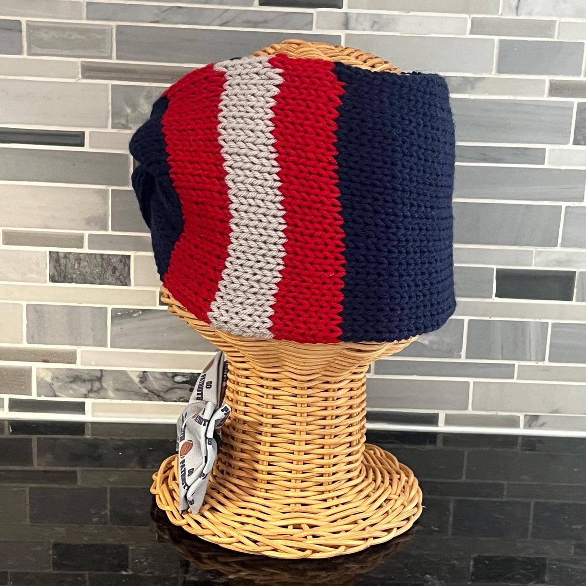 Red and Blue Knit Headband | Team Spirit Headband 