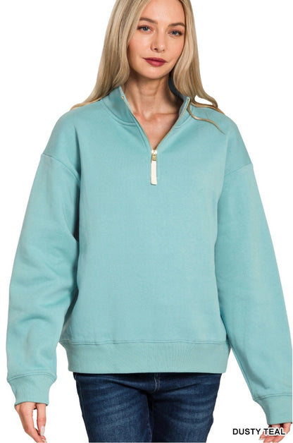 Maggie half zip sweatshirt