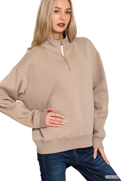 Maggie half zip sweatshirt
