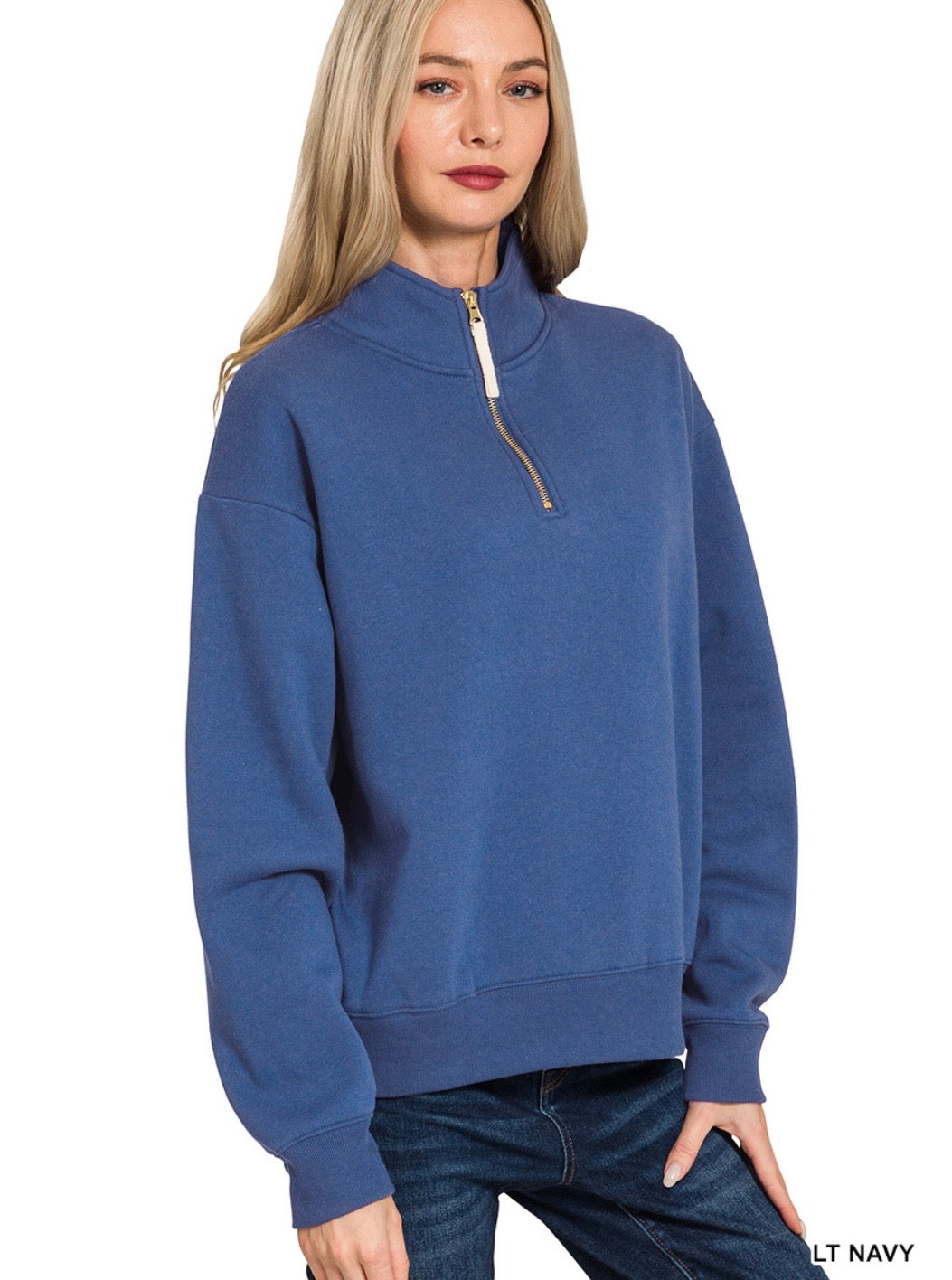 Maggie half zip sweatshirt