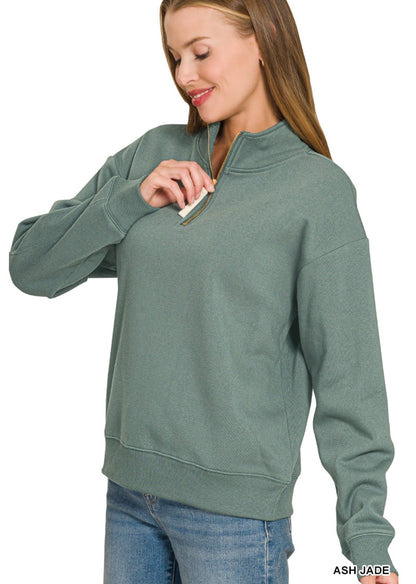 Maggie half zip sweatshirt