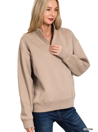 Maggie half zip sweatshirt