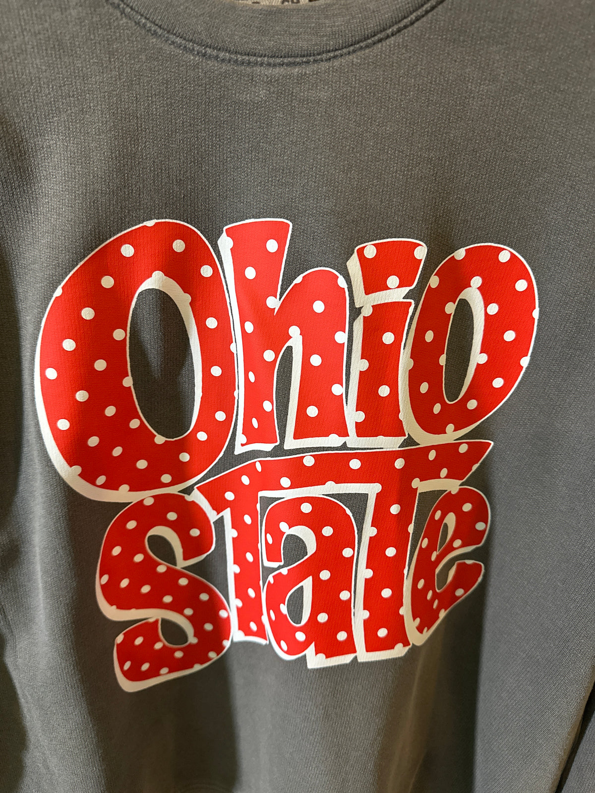 Ohio polka dot CC crewneck