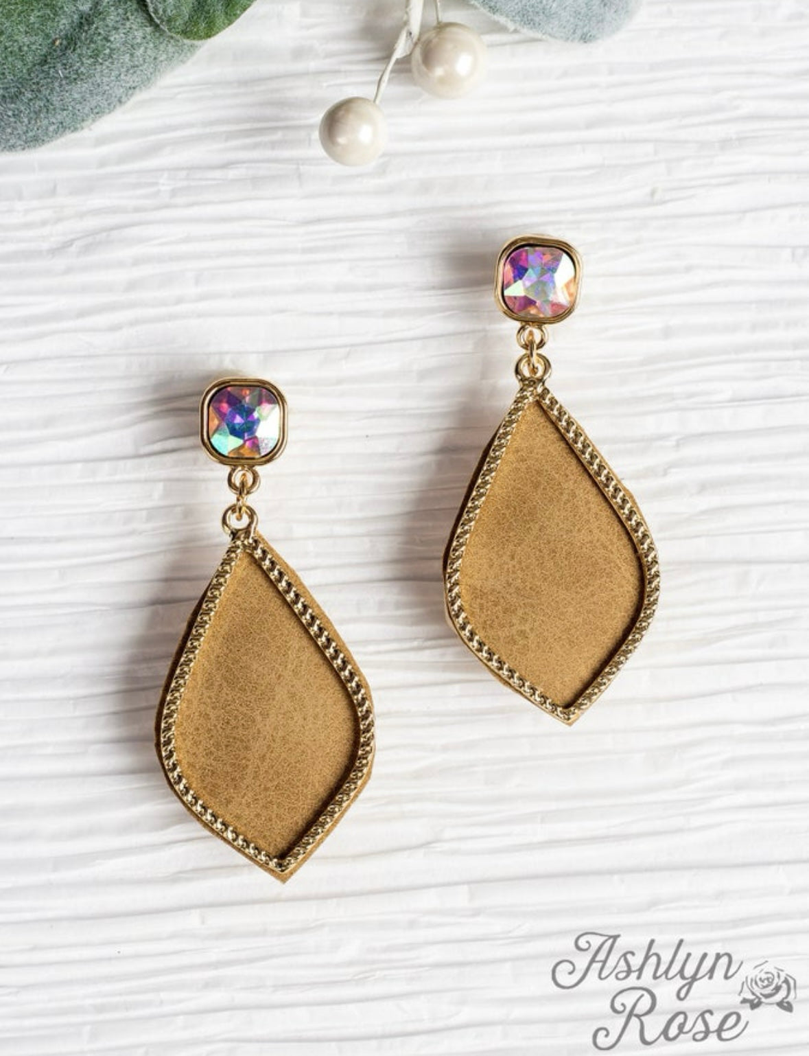 To strong to be dainty earrings-brown