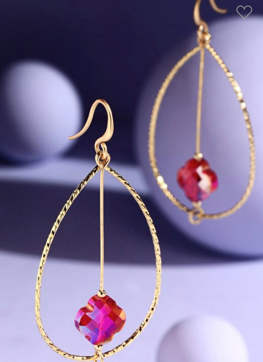 Ana earrings- red