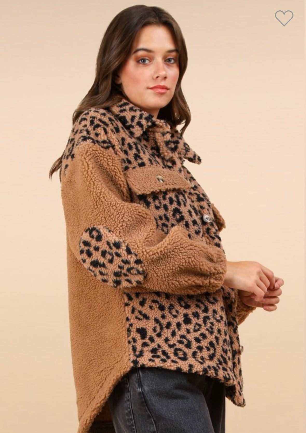 Kelley leopard fleece