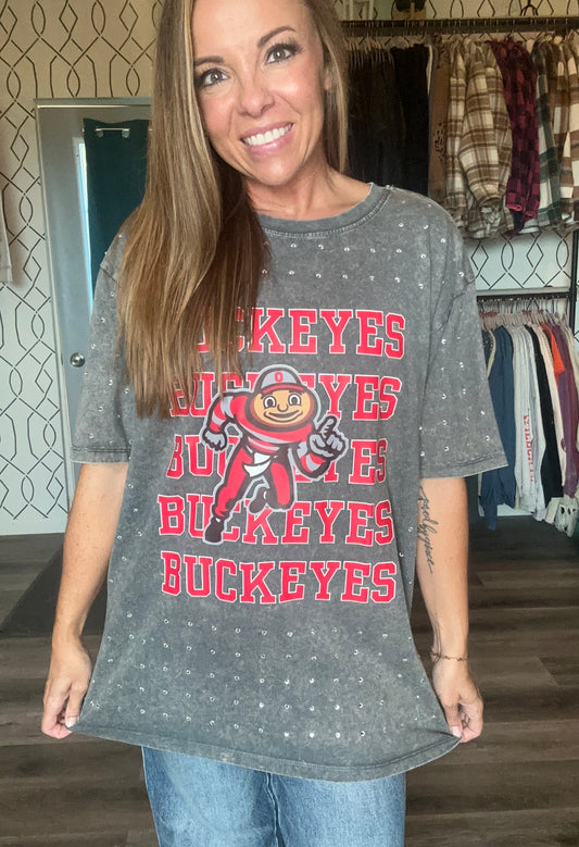 Buckeyes bling tee