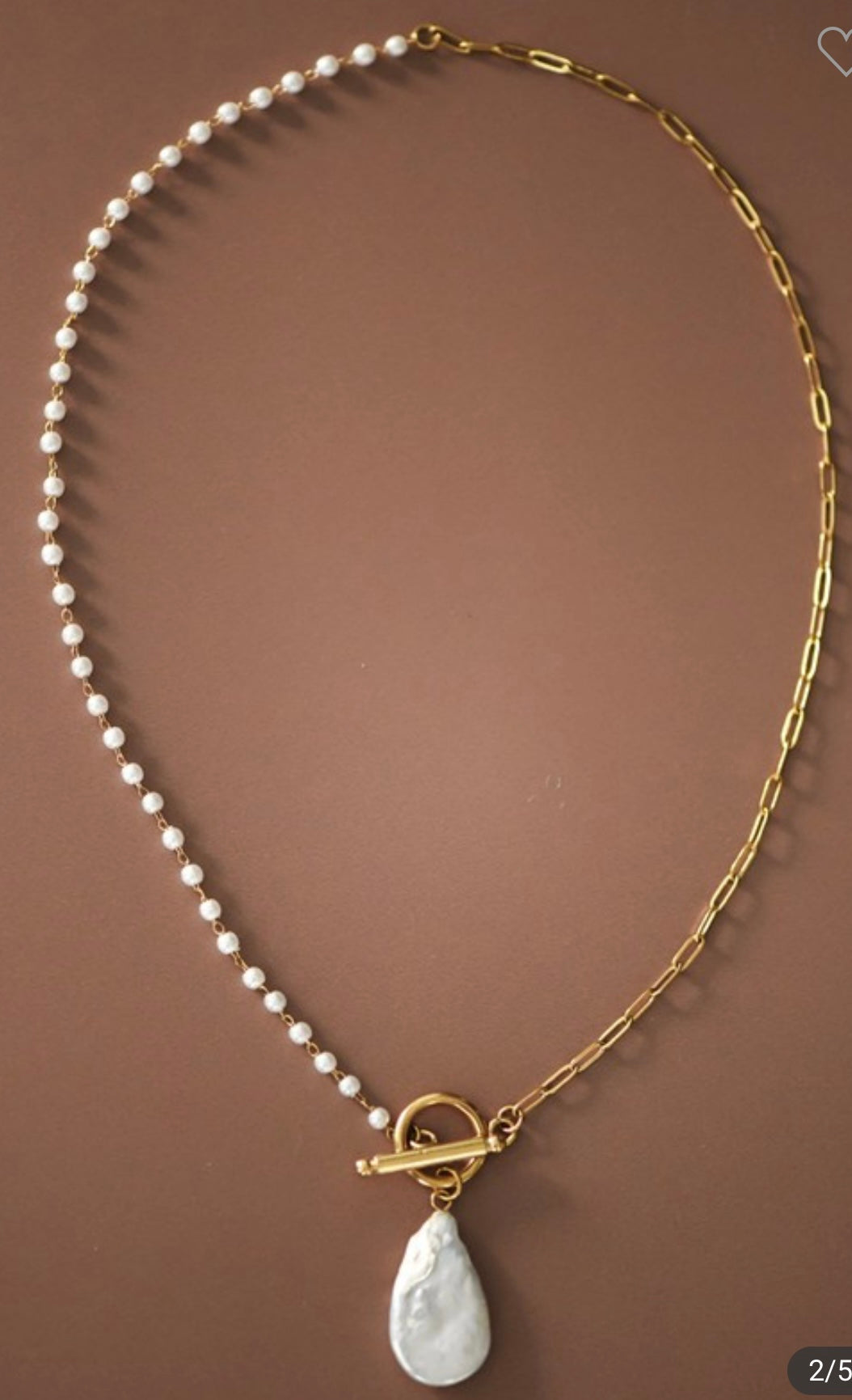18k gold pearl necklace