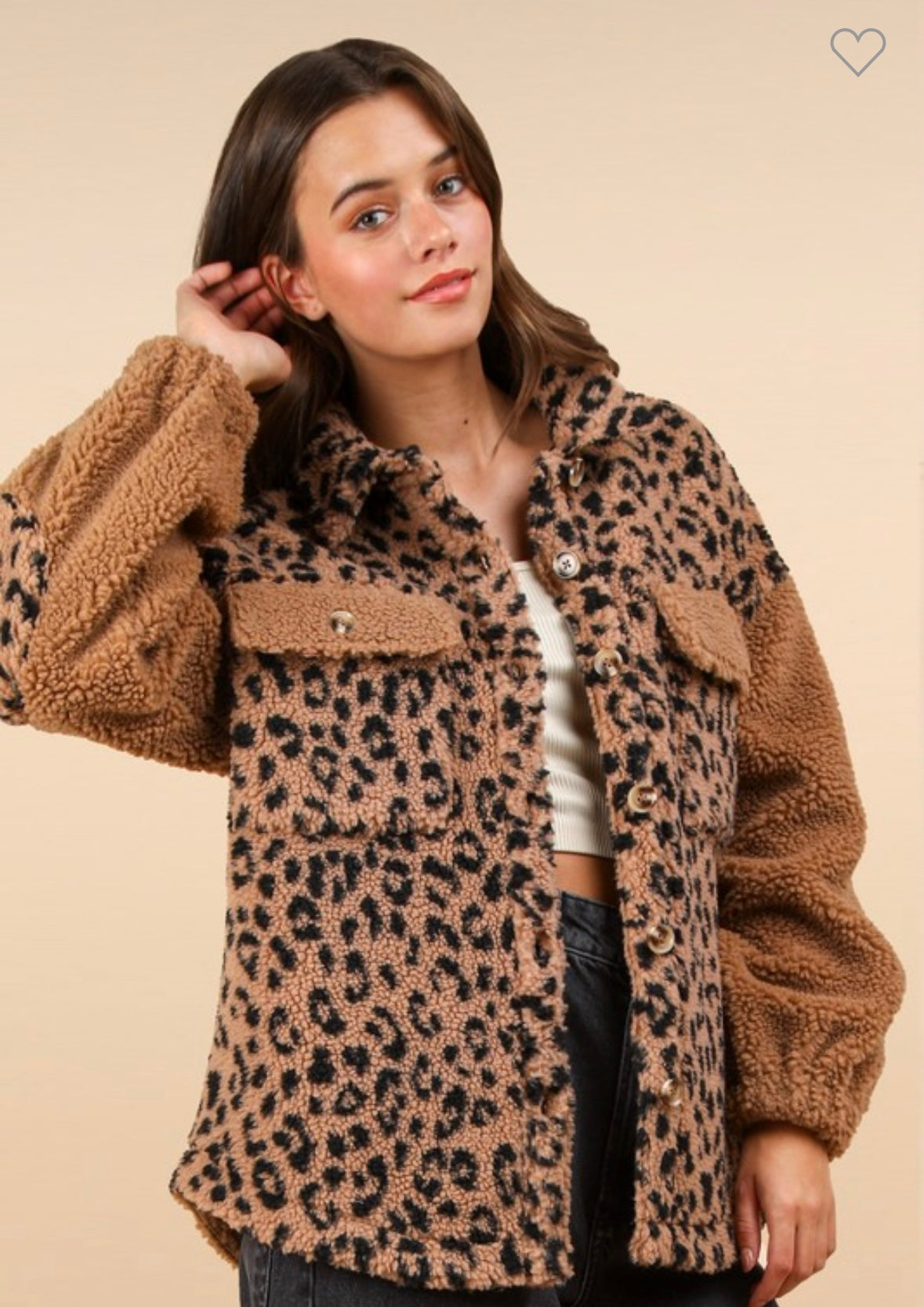 Kelley leopard fleece