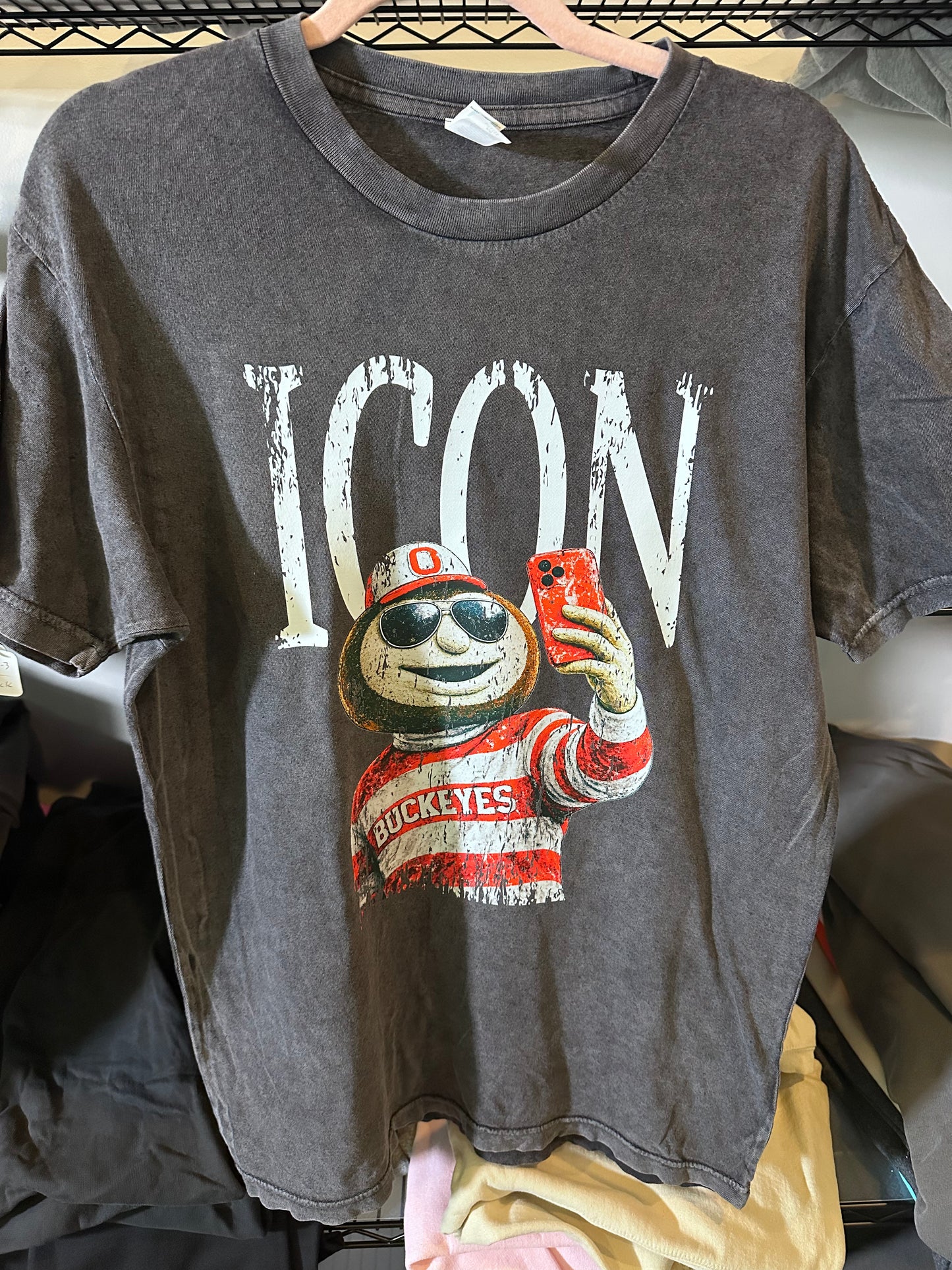 Icon Brutus mineral washed black tee