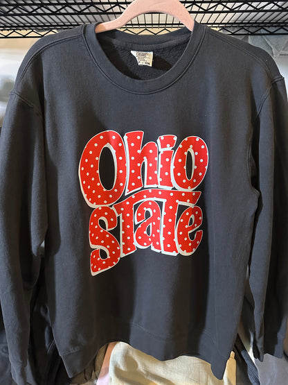 Ohio polka dot CC crewneck