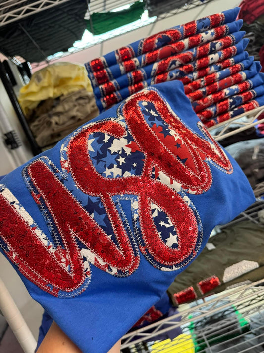 USA stars tee