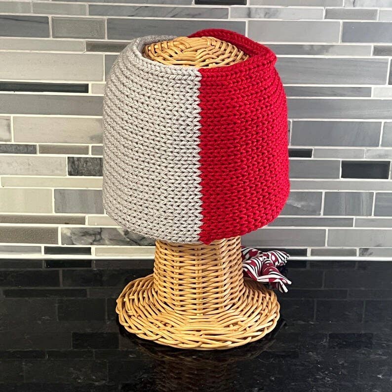 Scarlet Game Day Knit Headband, handmade in USA