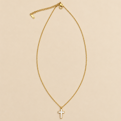 Emmalynn 18K STAINLESS STEEL TARNISH FREE CROSS NECKLACE